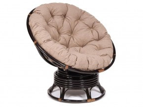 Кресло-качалка Papasan w 23/01 B с подушкой Antique brown, экошерсть Коричневый в Волчанске - volchansk.magazin-mebel74.ru | фото