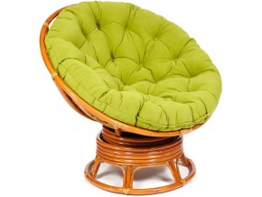 Кресло-качалка Papasan w 23/01 B с подушкой Cognac, флок Олива в Волчанске - volchansk.magazin-mebel74.ru | фото