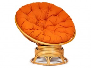 Кресло-качалка Papasan w 23/01 B с подушкой Honey, ткань Оранжевый в Волчанске - volchansk.magazin-mebel74.ru | фото