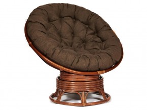 Кресло-качалка Papasan w 23/01 B с подушкой Pecan, ткань Коричневый в Волчанске - volchansk.magazin-mebel74.ru | фото