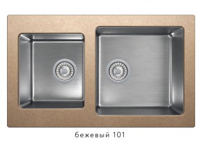 Мойка комбинированная Tolero twist TTS-840 Бежевый 101 в Волчанске - volchansk.magazin-mebel74.ru | фото