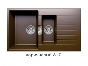 Мойка кварцевая Tolero Loft TL-860 Коричневый 817 в Волчанске - volchansk.magazin-mebel74.ru | фото