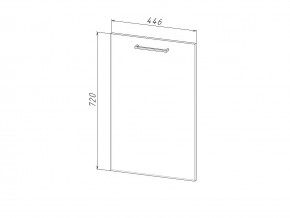 П 45 Комплект для посудомоечной машины 450 мм (цоколь + фасад) ЛДСП в Волчанске - volchansk.magazin-mebel74.ru | фото