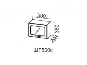 ШГ500с/360 Шкаф навесной 500/360 (горизонт. со стеклом) в Волчанске - volchansk.magazin-mebel74.ru | фото